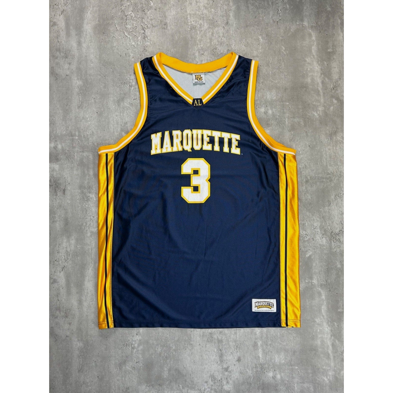 Vintage Dwayne Wade #3 Marquette Marauders NCAA Basketball Jersey Size 2XL