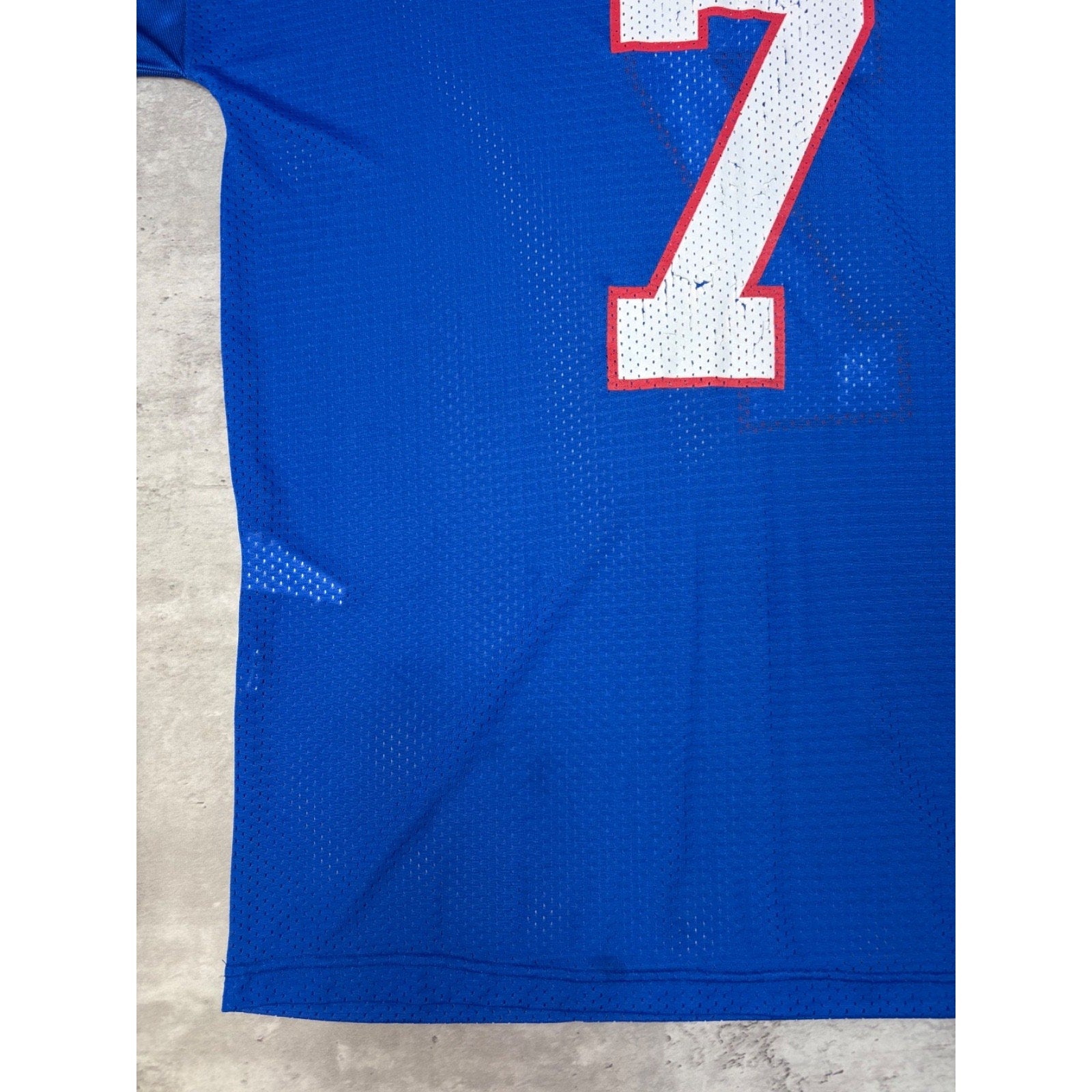 Vintage 90s Doug Flutie #7 Buffalo Bills NFL Starter Football Jersey Size XL