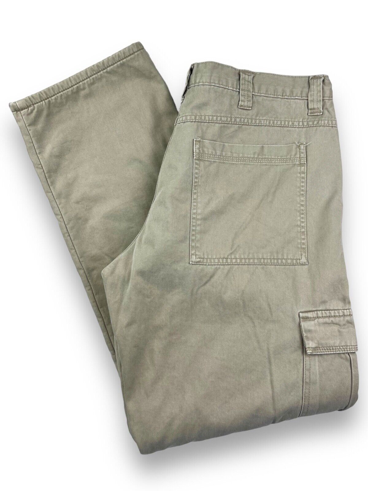 Wrangler Fleece Lined Cargo Khaki Pants Size 37W