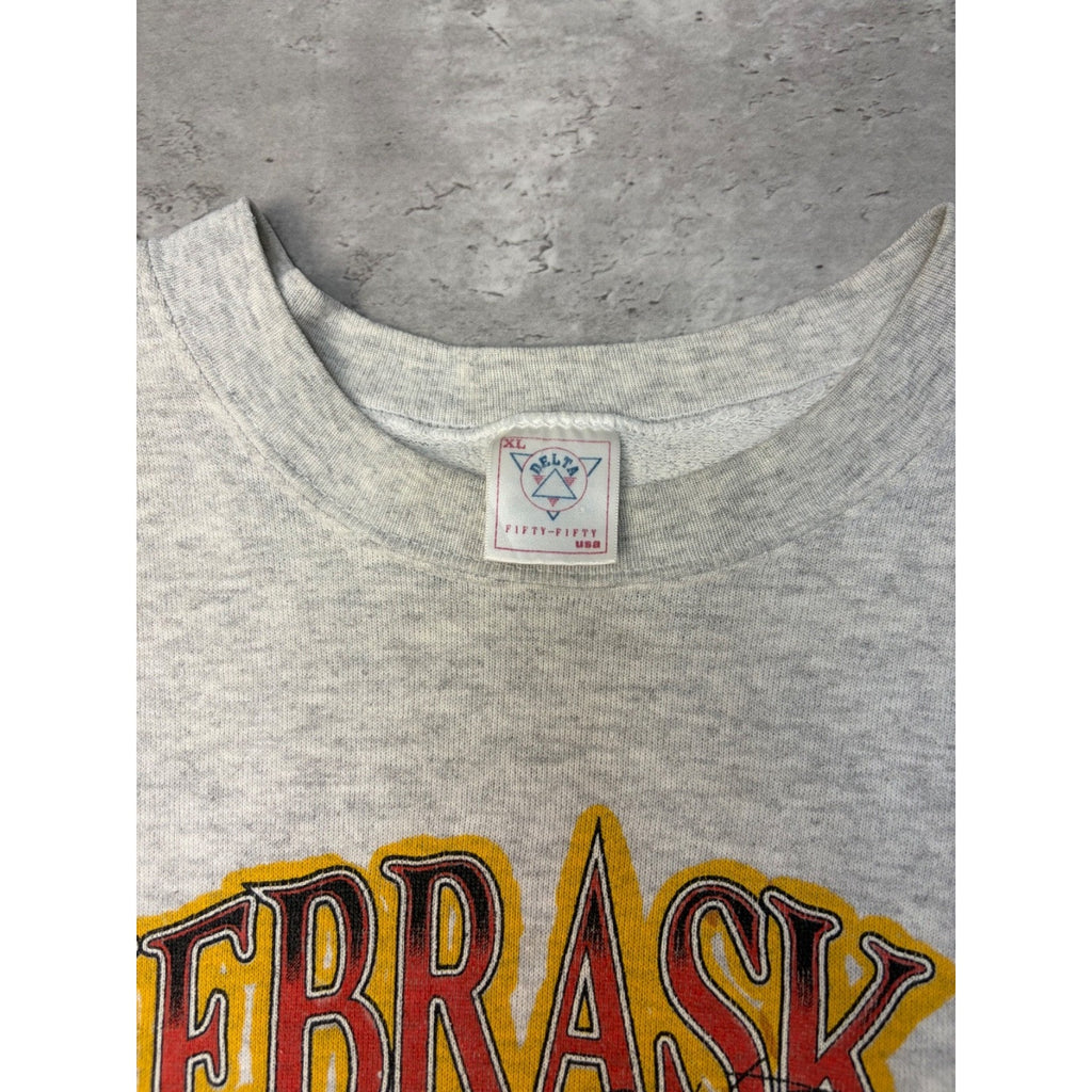 1995 Nebraska Cornhuskers NCAA Back 2 Back National Champs Sweatshirt Size XL
