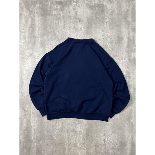 Vintage 1990 New York Giants NFL NFC Champs Graphic Sweatshirt Size XL Blue