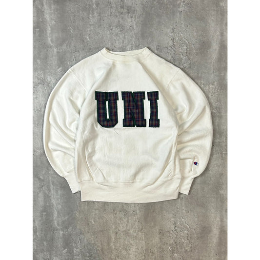 Vintage 90s UNI Champion Reverse Weave Crewneck Sweatshirt Size Large