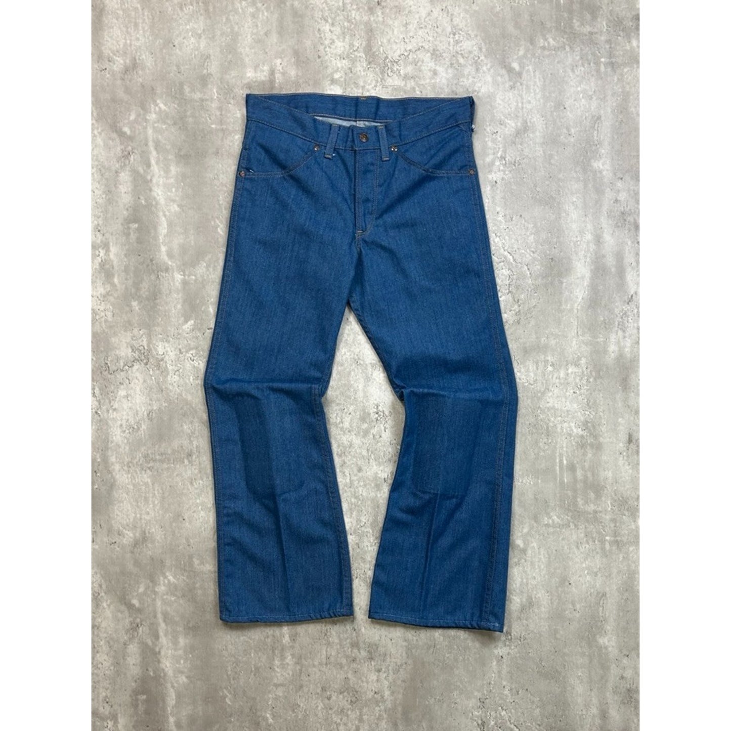 Vintage 1970s Toughskins Dark Wash Straight Fit Denim Pants Size 31