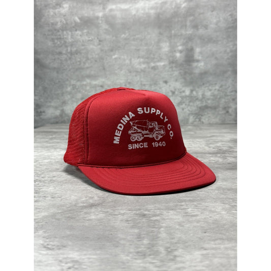Vintage Medina Supply Co Graphic Spellotu Trucker Snapback Hat OSFA