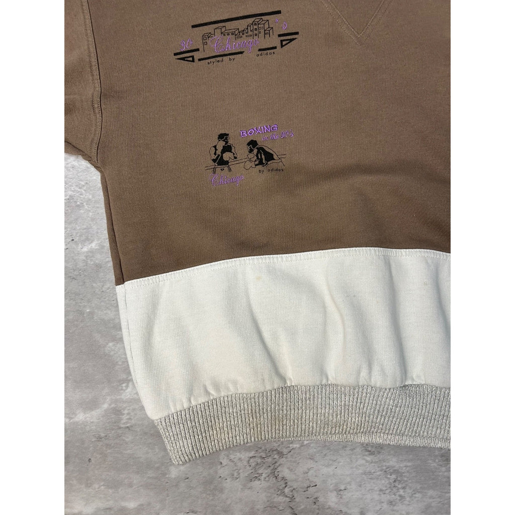 80s Adidas Chicago In The 30s Style By Adidas Graphic Sweatshirt Size Medium