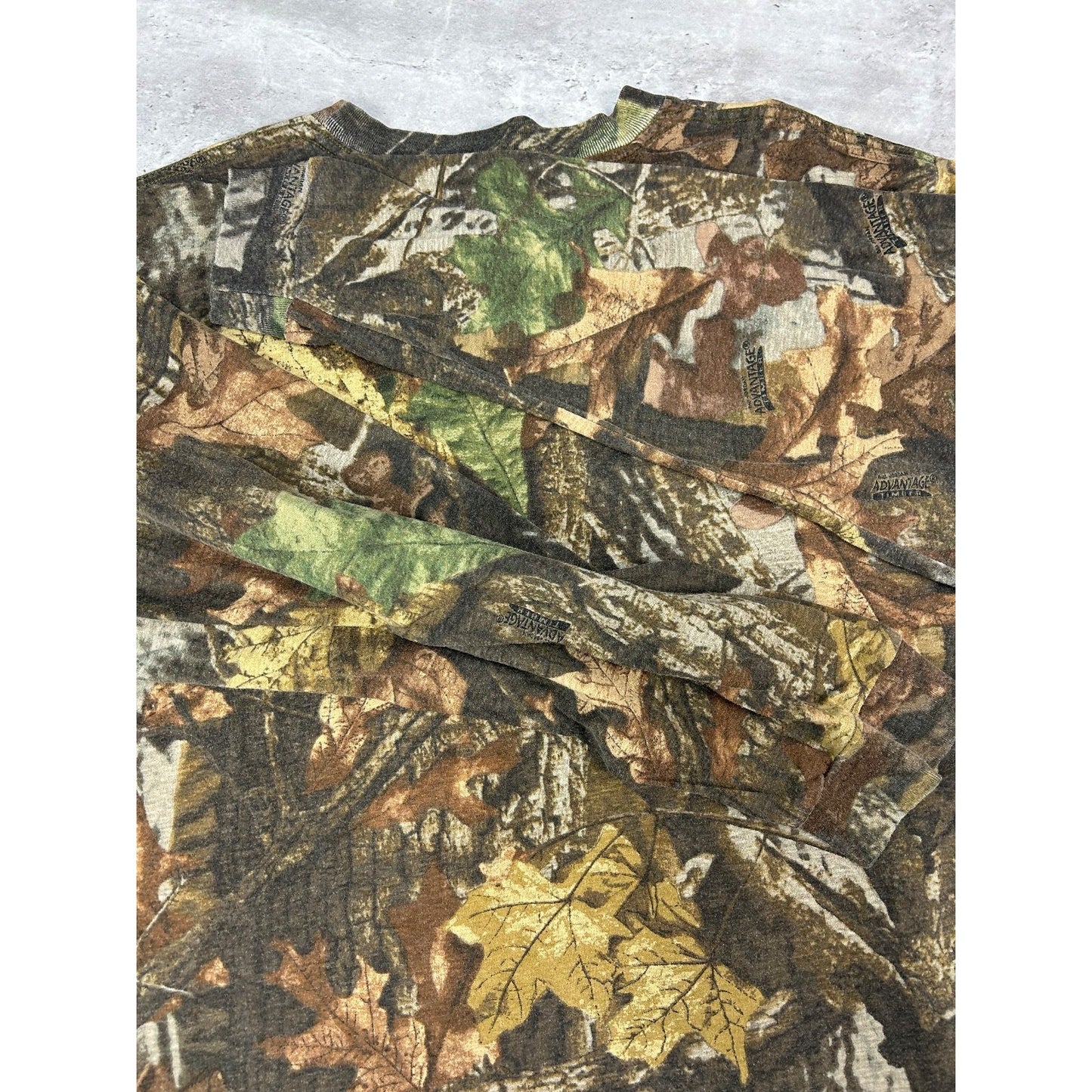Vintage Advantage Timber Tree Camo Hunting Long Sleeve T-Shirt Size XL