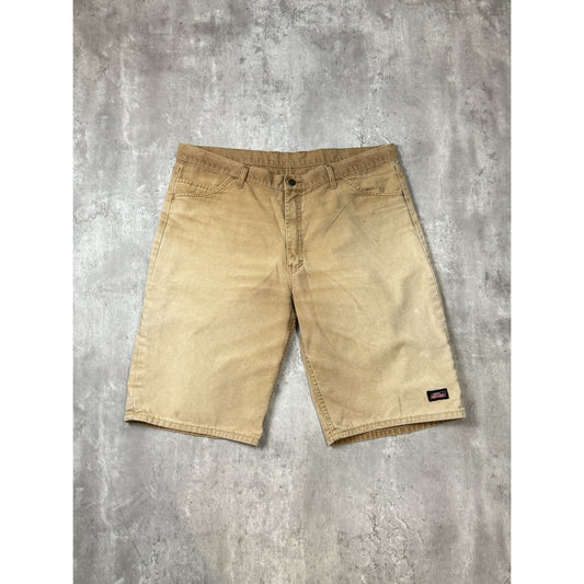 Vintage Dickies Canvas Workwear Six Pocket Shorts Size 41 Beige
