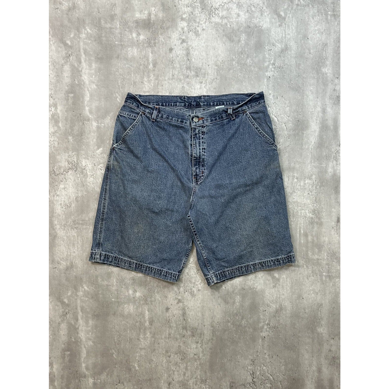 Vintage Faded Glory Medium Wash Denim Shorts Size 36