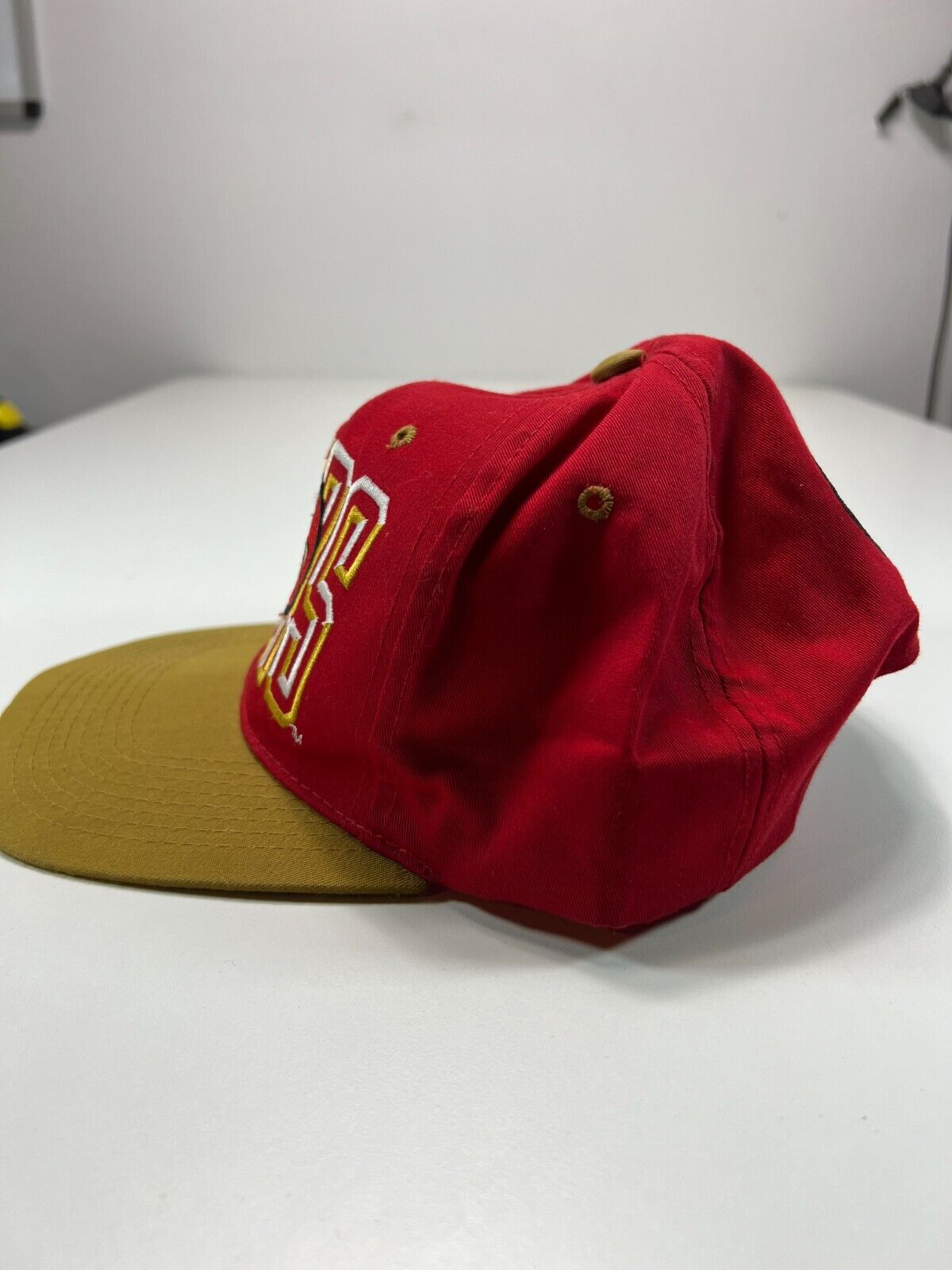 Vintage 90s San Fransisco 49ers Embroidered Block Letter Snapback Hat OSFA