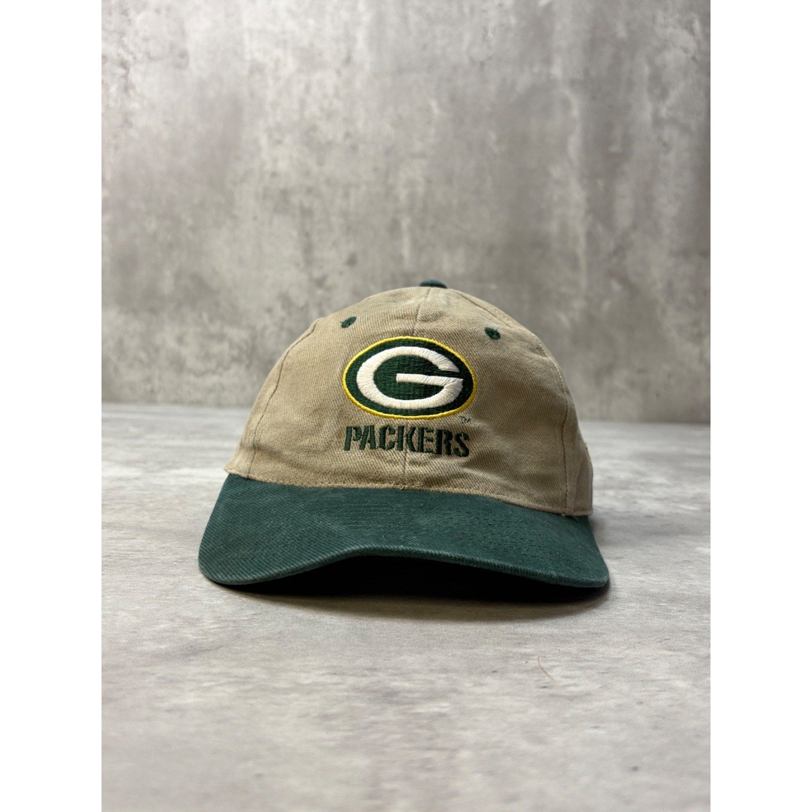 Vintage 90s Green Bay Packers NFL Embroidered Logo Football Snapback Hat OSFA