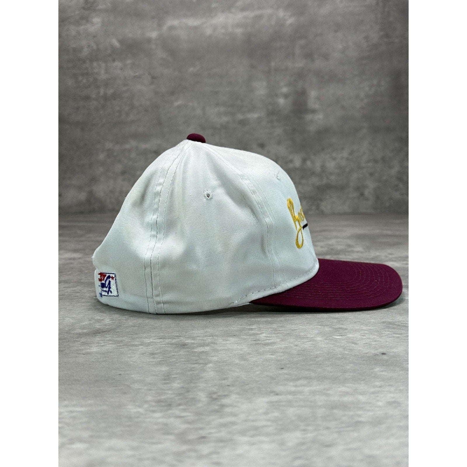 VTG 90s Boston College Law School NCAA Embroidered Spellout Snapback Hat OSFA