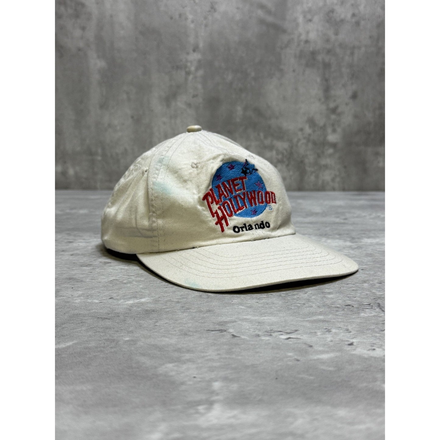 Vintage 1995 Planet Hollywood Orlando Embroidered Destination Snapback Hat OSFA