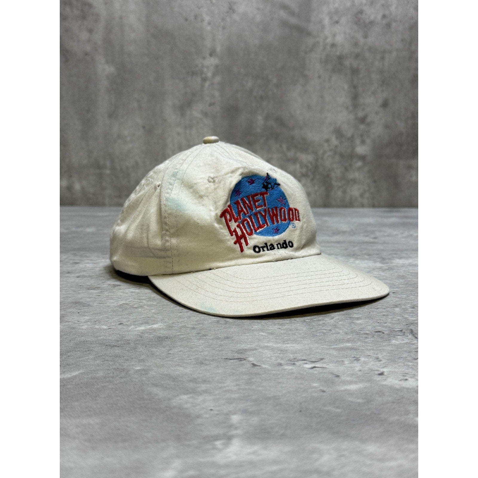 Vintage 1995 Planet Hollywood Orlando Embroidered Destination Snapback Hat OSFA