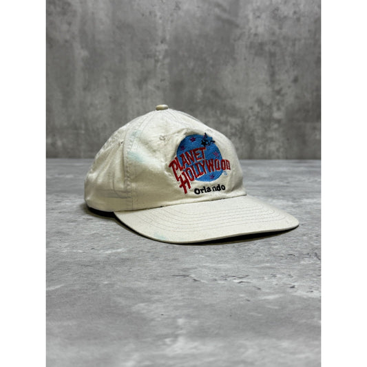 Vintage 1995 Planet Hollywood Orlando Embroidered Destination Snapback Hat OSFA