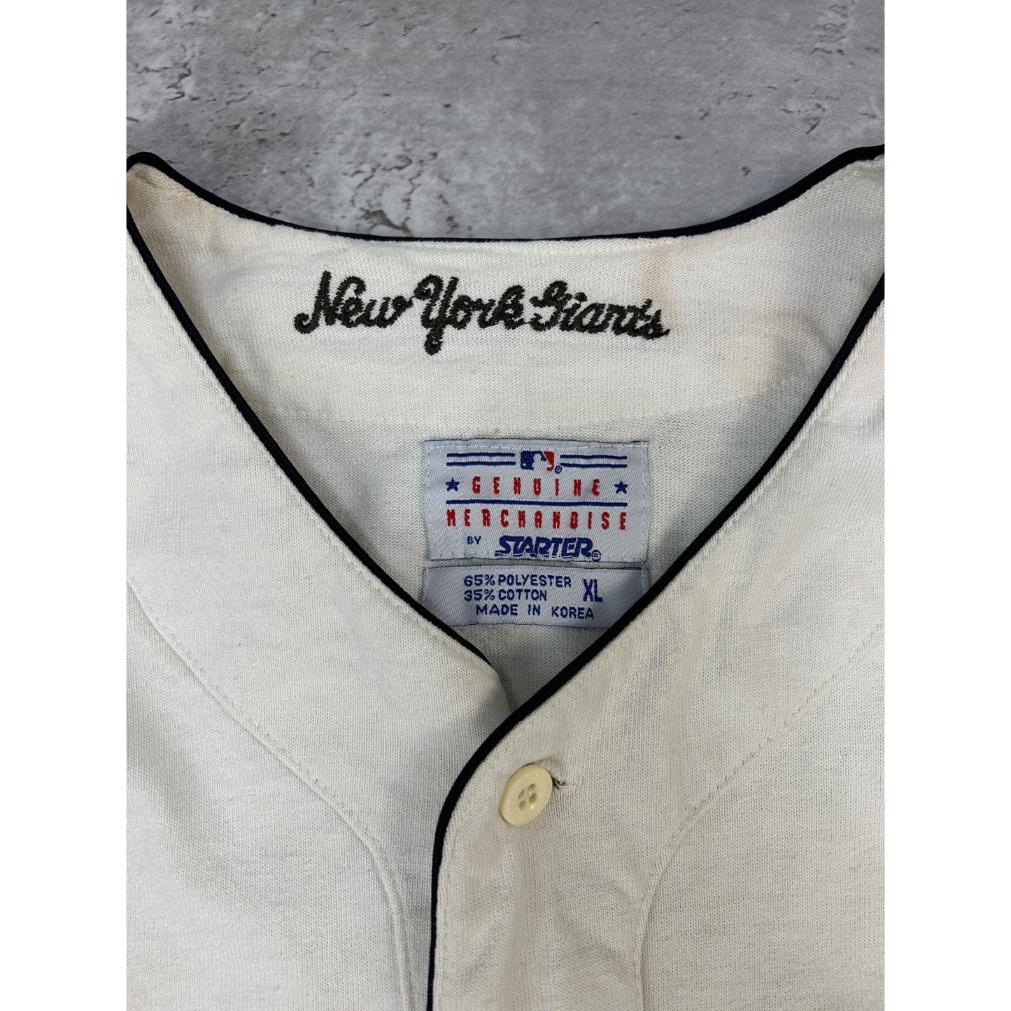 Vintage 90s San Fransisco Giants MLB Stitched Starter Baseball Jersey Size XL