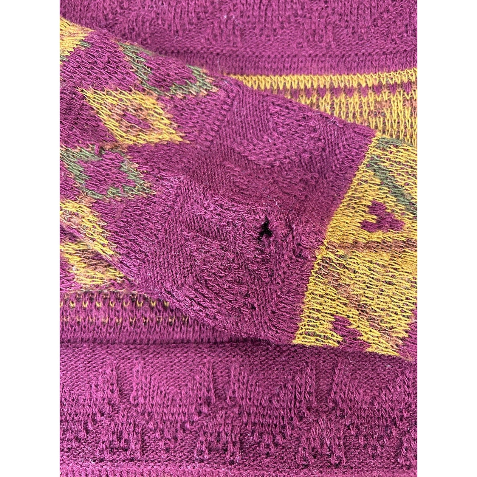 Vintage 90s Modango Geometric Striped Knit Cardigan Sweater Size XL