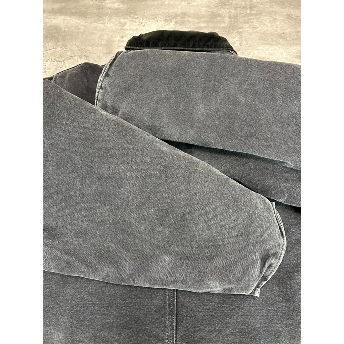 Vintage Carhartt Insulated Canvas Workwear Arctic Jacket Size XXL Black
