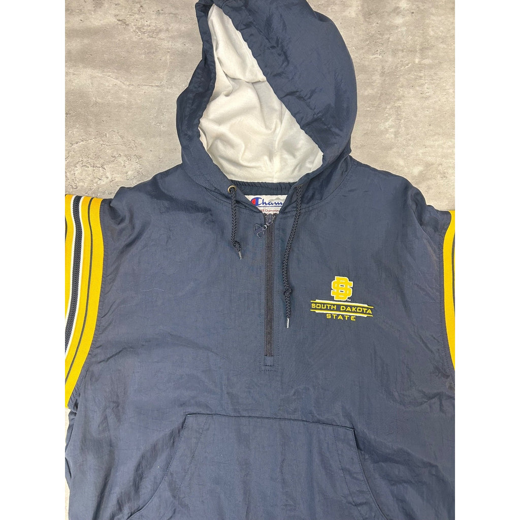 Vintage South Dakota State NCAA 1/2 Pullover Windbreaker Jacket Size Small