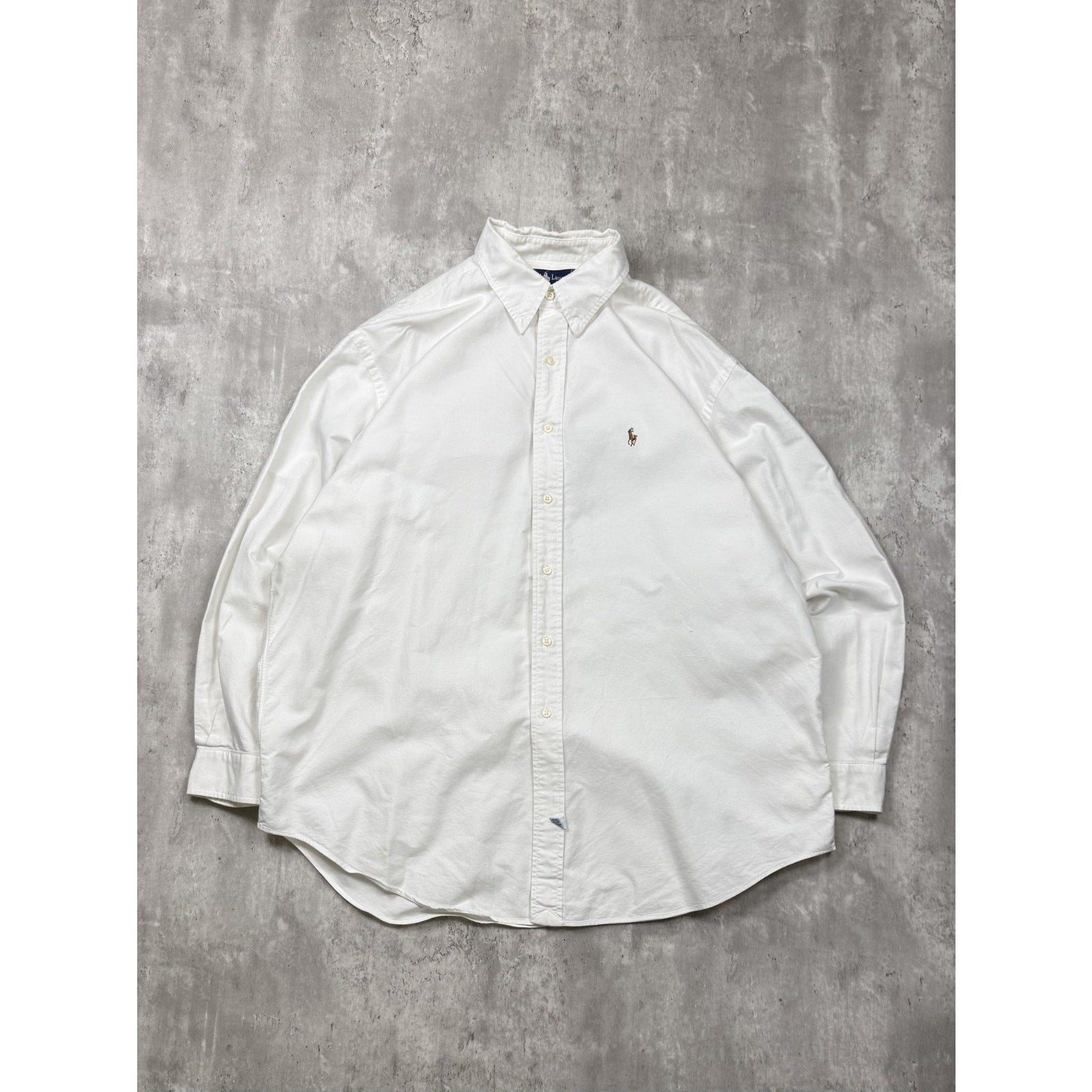 Vintage Polo Ralph Lauren Embroidered Pony Long Sleeve Button Up Shirt Size 2XL