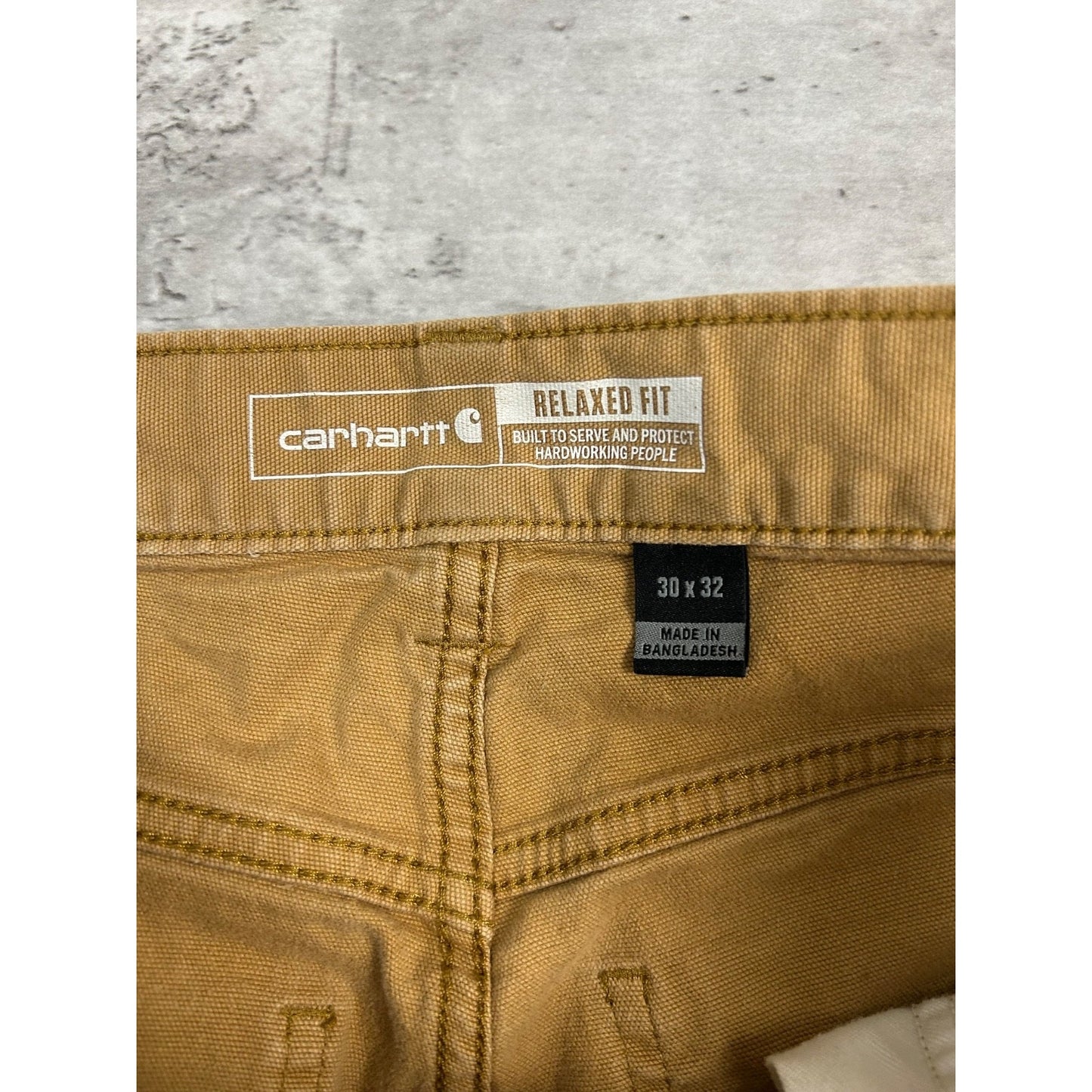 Carhartt Relaxed Fit Canvas Workwear Five Pocket Pants Size 30 Beige