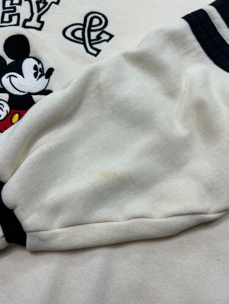 Vintage 90s Mickey & Co. Embroidered Spellout Graphic Sweatshirt Size Large