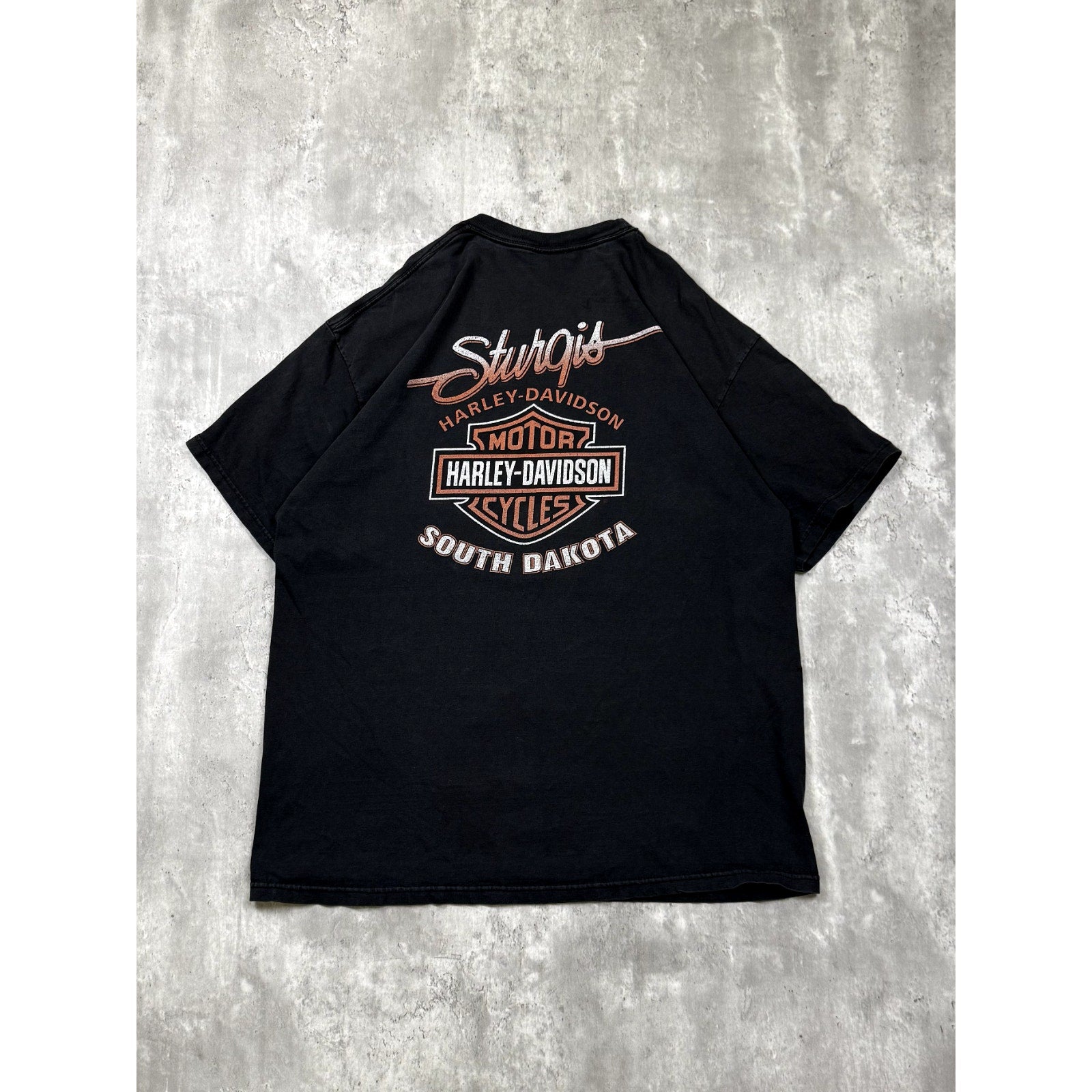 Harley Davidson Sturgie Black Hilly Rally Eagle Graphic T-Shirt Size 2XL