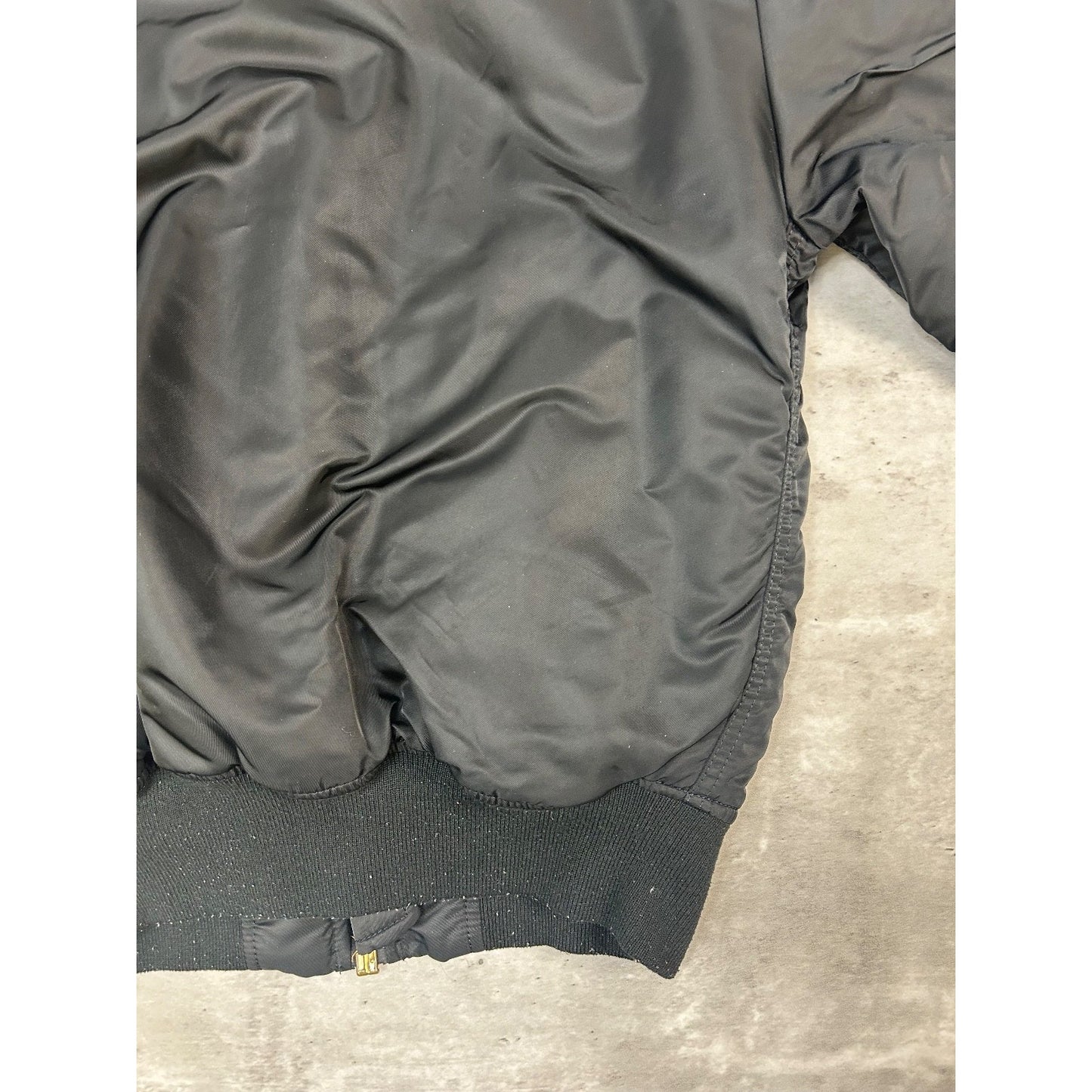 Vintage 90s Military MA-1 Reversible Flight Bomber Jacket Size Small