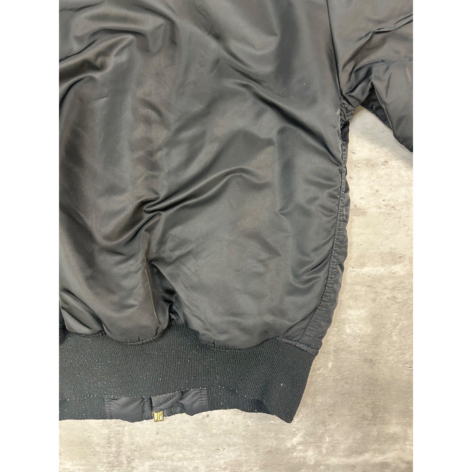 Vintage 90s Military MA-1 Reversible Flight Bomber Jacket Size Small