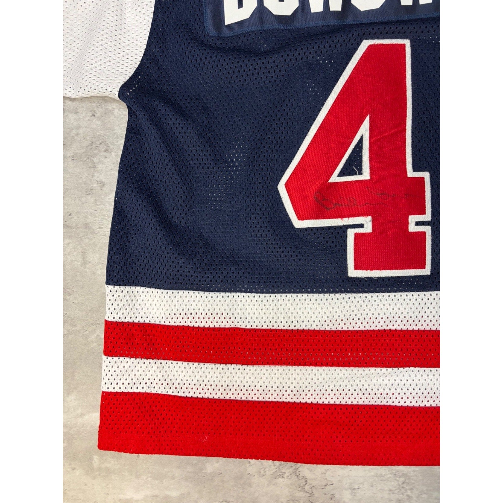 Vintage Mississauga Rebels #4 Stitched Hockey Jersey Size Medium