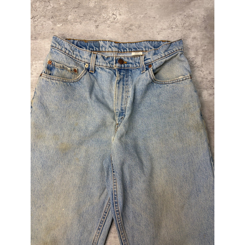 Vintage 90s Levis 560 Red Tab Loose Fit Light Wash Denim Pants Size 31
