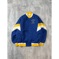 Vintage 90s Roughrider Baseball Embroidered Nylon Varsity Bomber Jacket Size XL