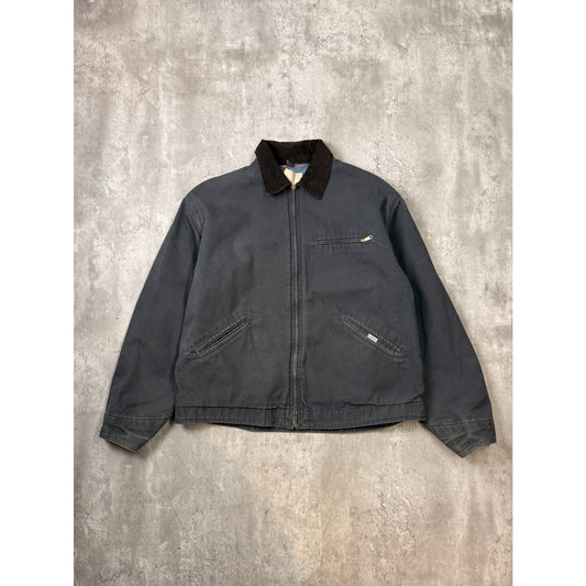 Vintage Carhartt Aztec Blanket Lined Canvas Workwear Detroit Jacket Size XL