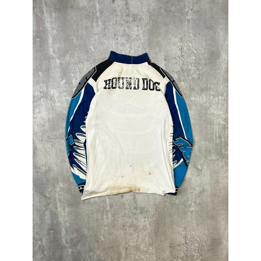 Vintage 90s Thor Reactor 3 Long Sleeve All Over Print Motocross Jersey Sz Medium