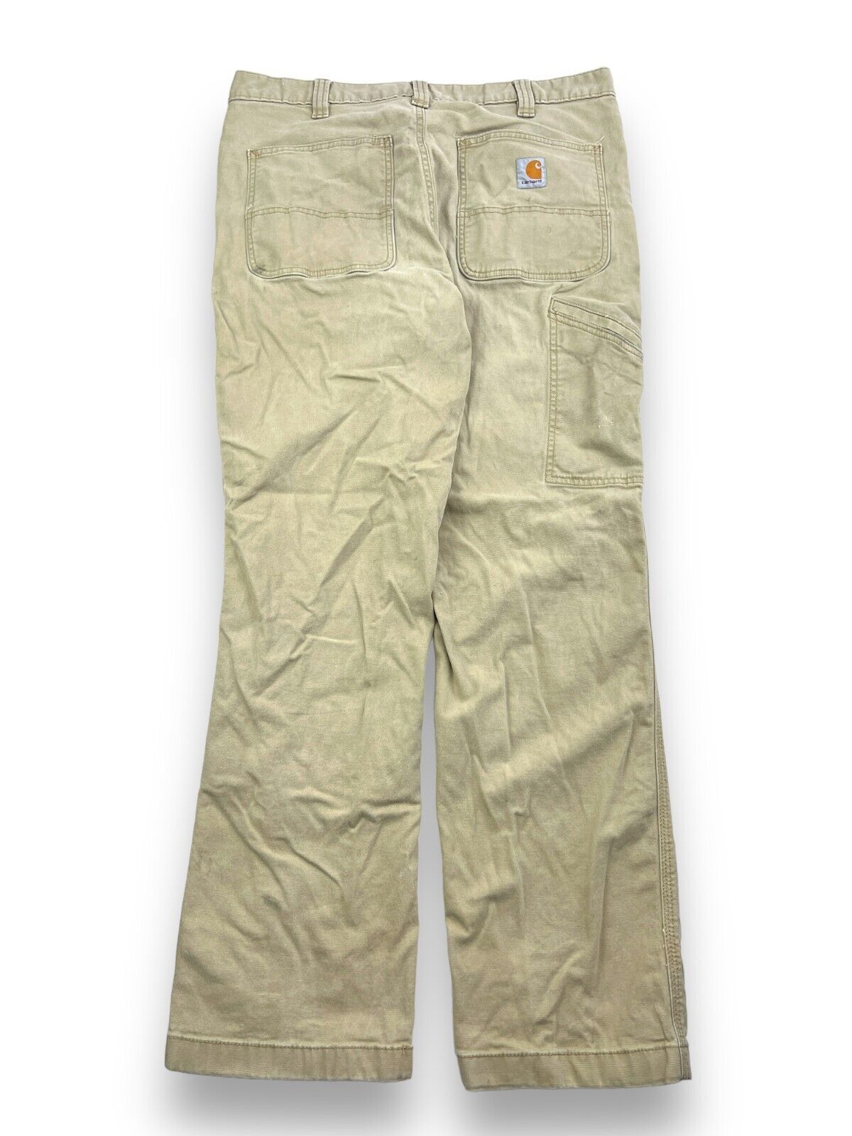 Carhartt Relaxed Fit Canvas Workwear Five Pocket Pants Size 35 Beige