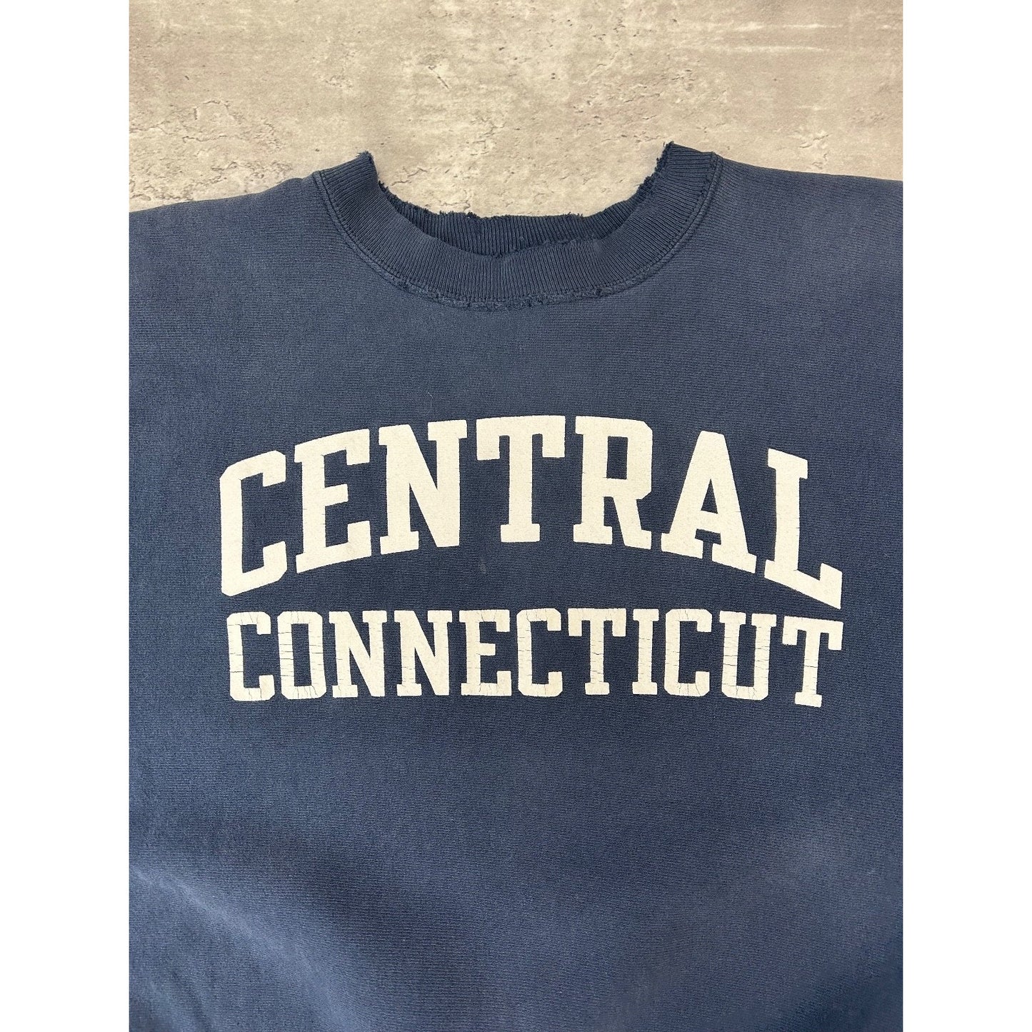 Vintage 90s Central Connecticut NCAA Champion Reverse Weave Sweatshirt Sz Large