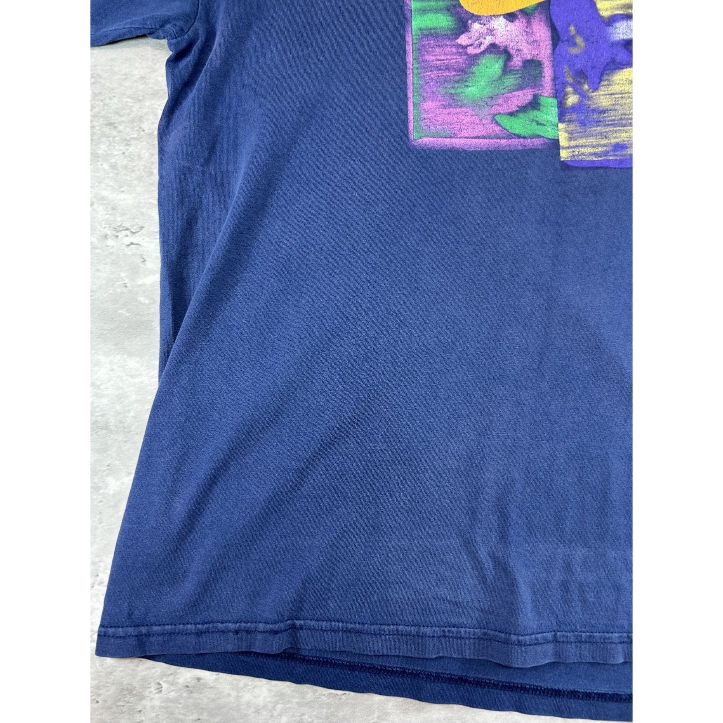 Vintage 90s Nike Abstract Swoosh Graphic Long Sleeve T-Shirt Size Large Blue
