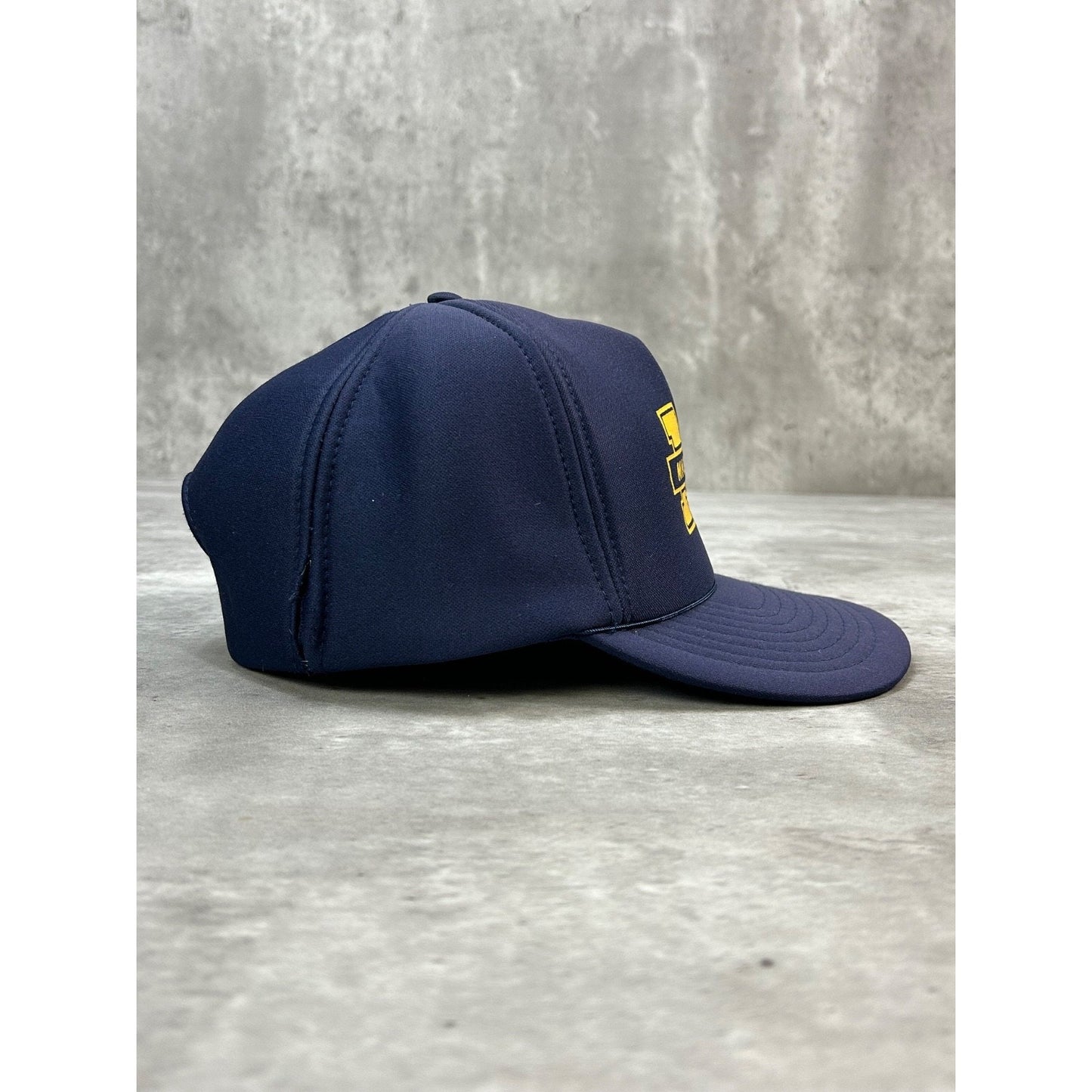 Vintage 90s Michigan Wolverines NCAA Graphic Logo Snapback Hat OSFA