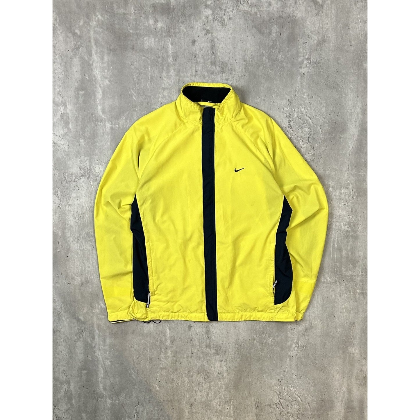 Vintage 2000s Nike Embroidered Swoosh Two Tone Windbreaker Jacket Medium YOUTH