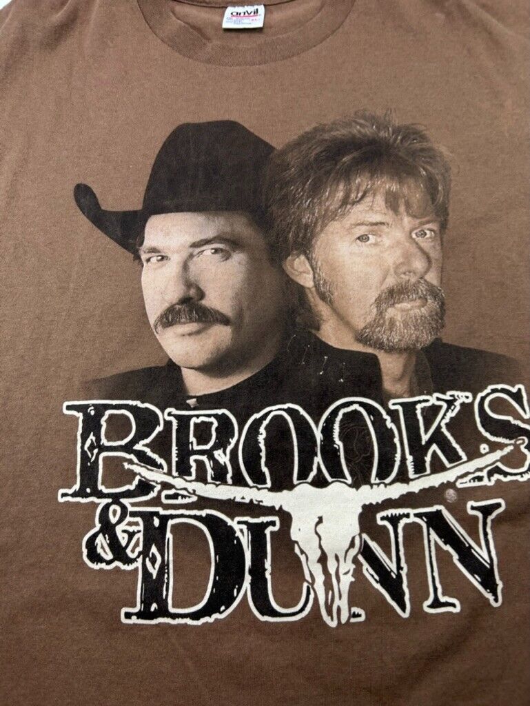 Vintage 90s Brooks & Dunn You Are Who You Ride With Country Music T-Shirt Sz XL