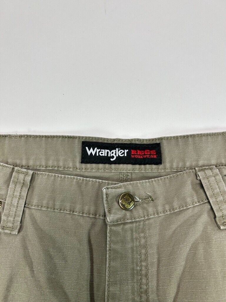 Wrangler Riggs Ripstop Canvas Double Knee Workwear Carpenter Pants Size 40