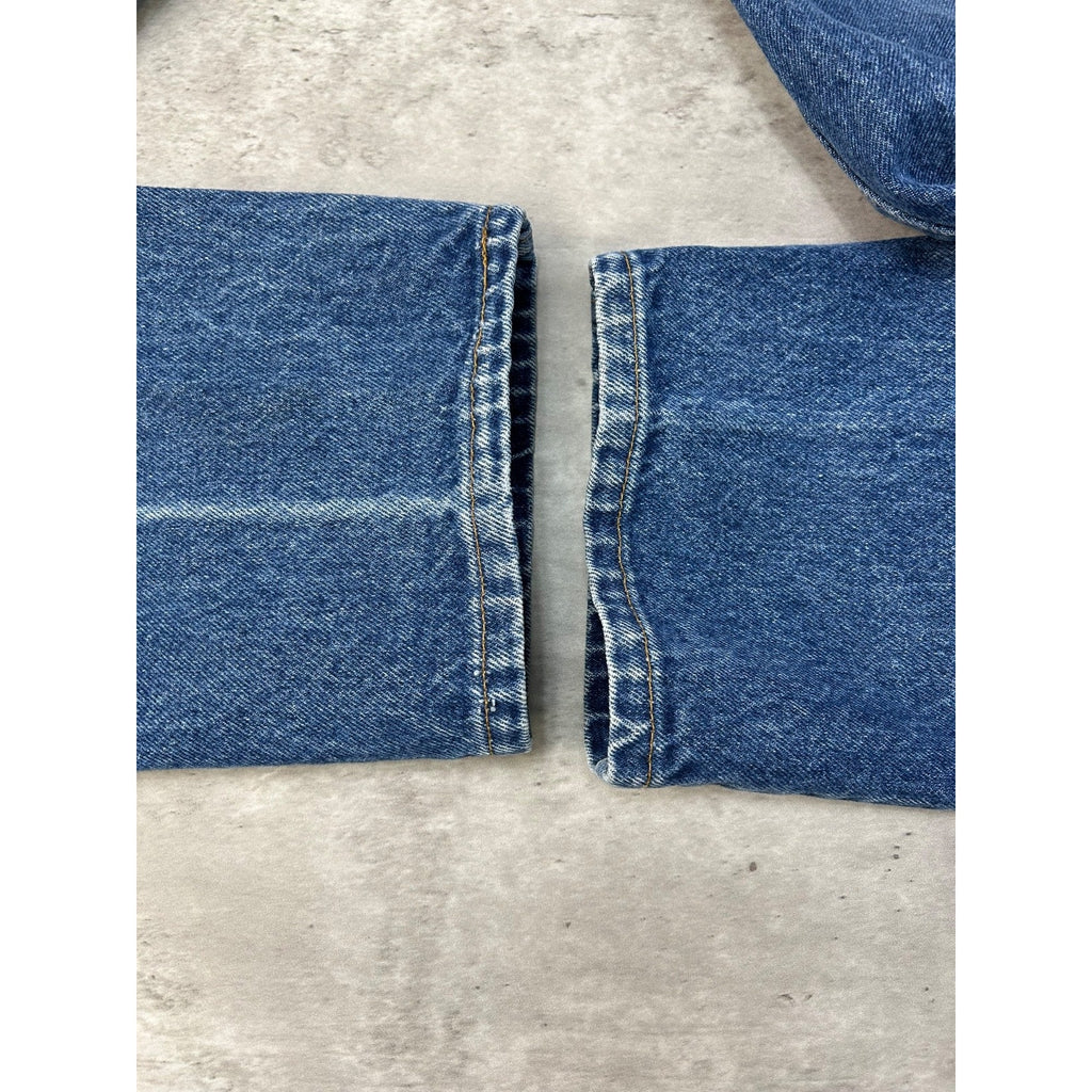 Vintage 80s Levis XX 505-0217 Dark Wash Denim Pants Size 32