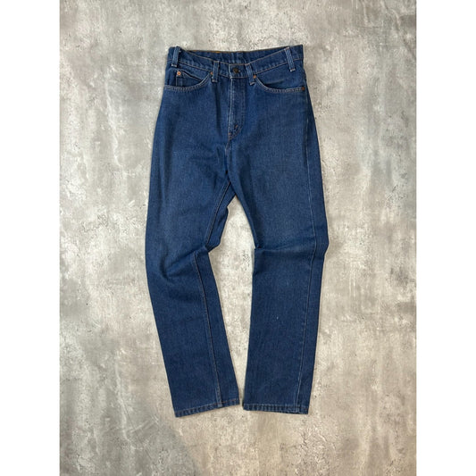 Vintage 80s Levis Orange Tab Dark Wash Denim Pants Size 31 Blue