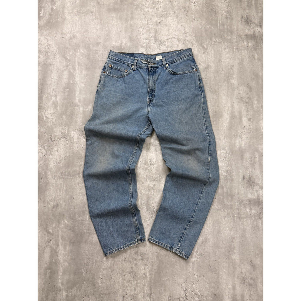 Vintage 90s Levis 550 Red Tab Light Wash Denim Pants Size 34