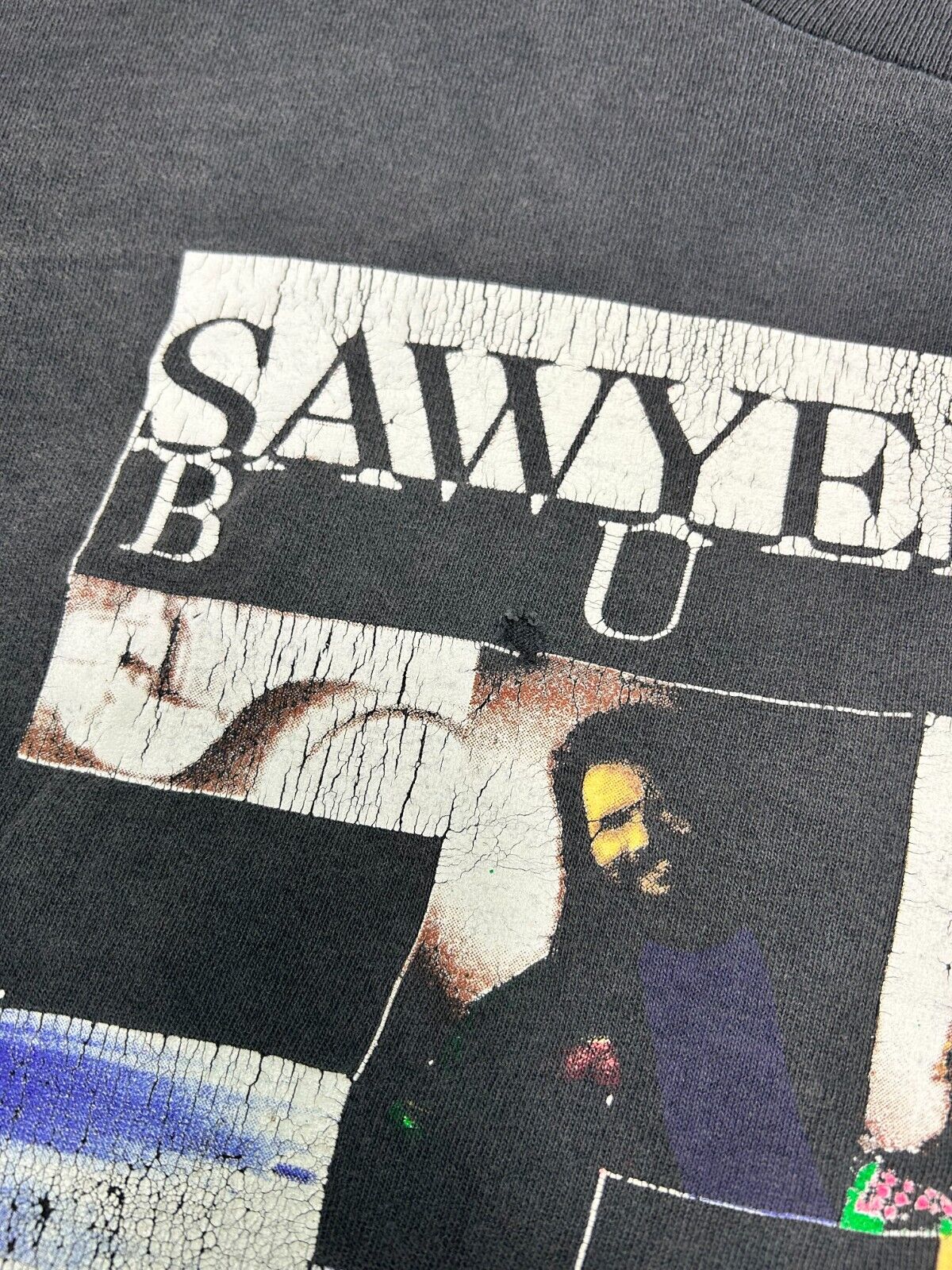 Vintage 90s Sawyer Brown Buick Country Music Graphic T-Shirt Size XL Black