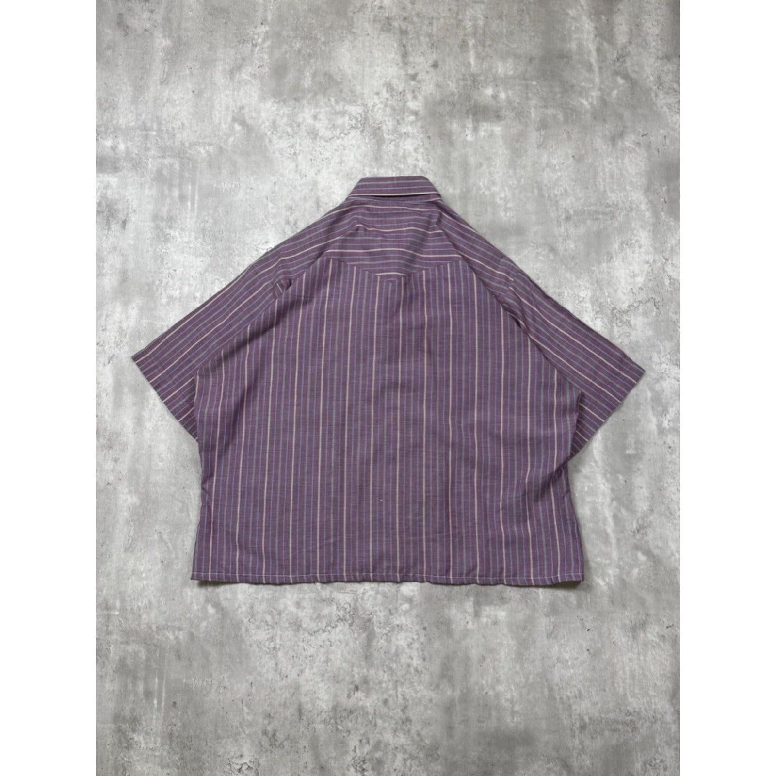 Vintage Rock Canyon Pearl Snap Striped Cropped Button Up Shirt Size XL