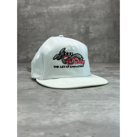 Vintage 90s Disney Reel Art Of Animation Embroidered Spellout Strapback Hat OSFA