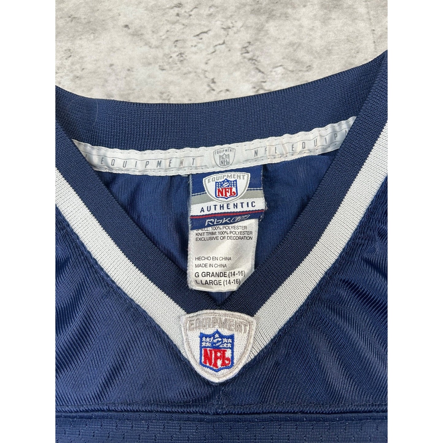 Tom Brady #12 New England Patriots NFL Reebok Football Jersey YOUTH Size Large