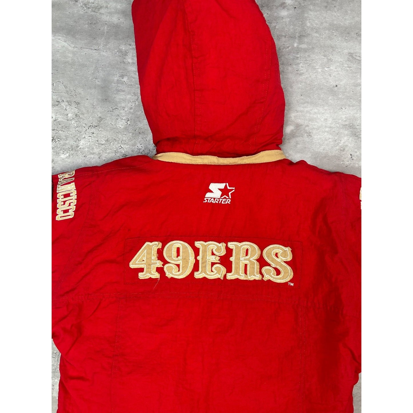 Vintage San Francisco 49ers NFL Starter Full Zip Insulated Jacket Size Medium