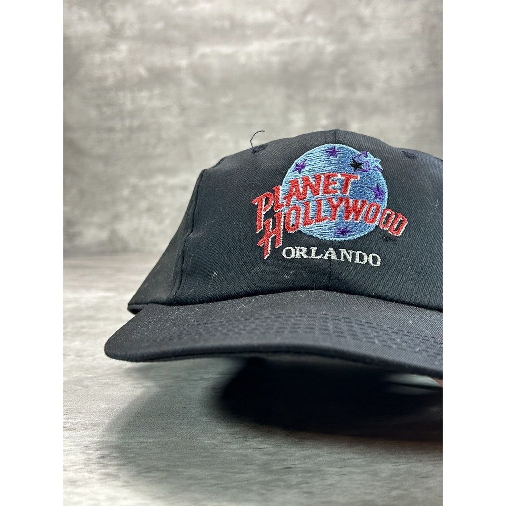 Vintage 90s Planet Hollywood Orlando Embroidered Destination Snapback Hat OSFA
