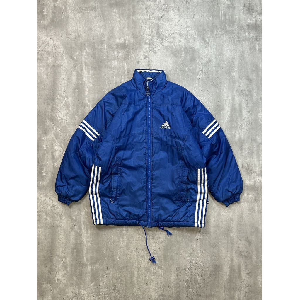 Vintage 90s Adidas Embroidered Logo Insulated Full Zip Jacket Size XL